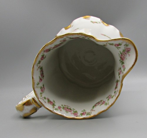 Haviland Large Pitcher #2 - Pink Rose Garlands Schleiger 270F - Picture 5 of 7