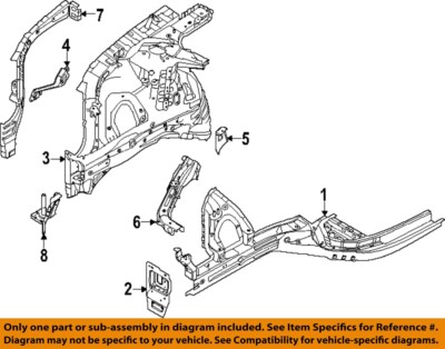 HYUNDAI OEM 20-23 Sonata Structural Components Rails-Fender Mtg Bkt 64493L1000