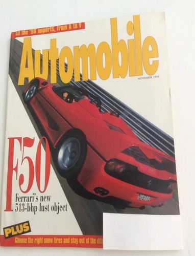 Automobile November 1995 Magazine Ferrari F50 - Picture 2 of 5