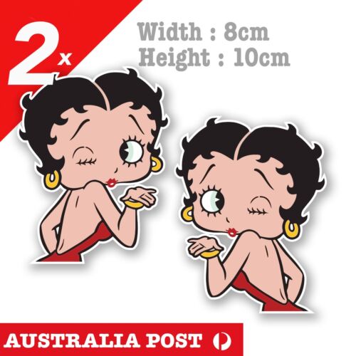 Betty Boop Kisses, Laptop , Car  Decal Sticker - Picture 1 of 3