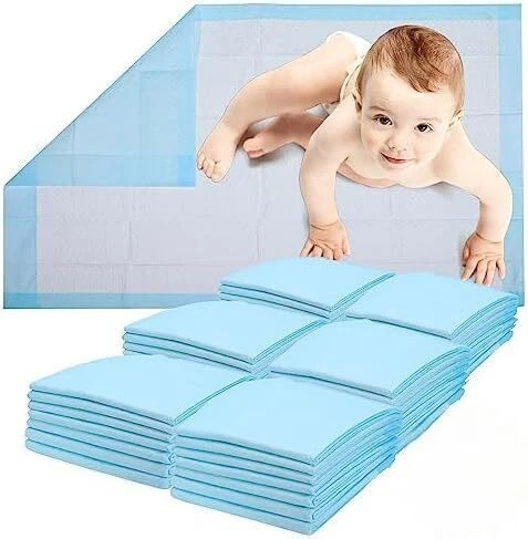 50 Pack Disposable Baby Changing Pad Liners - 17x24 Inches Super Soft Absorbe...