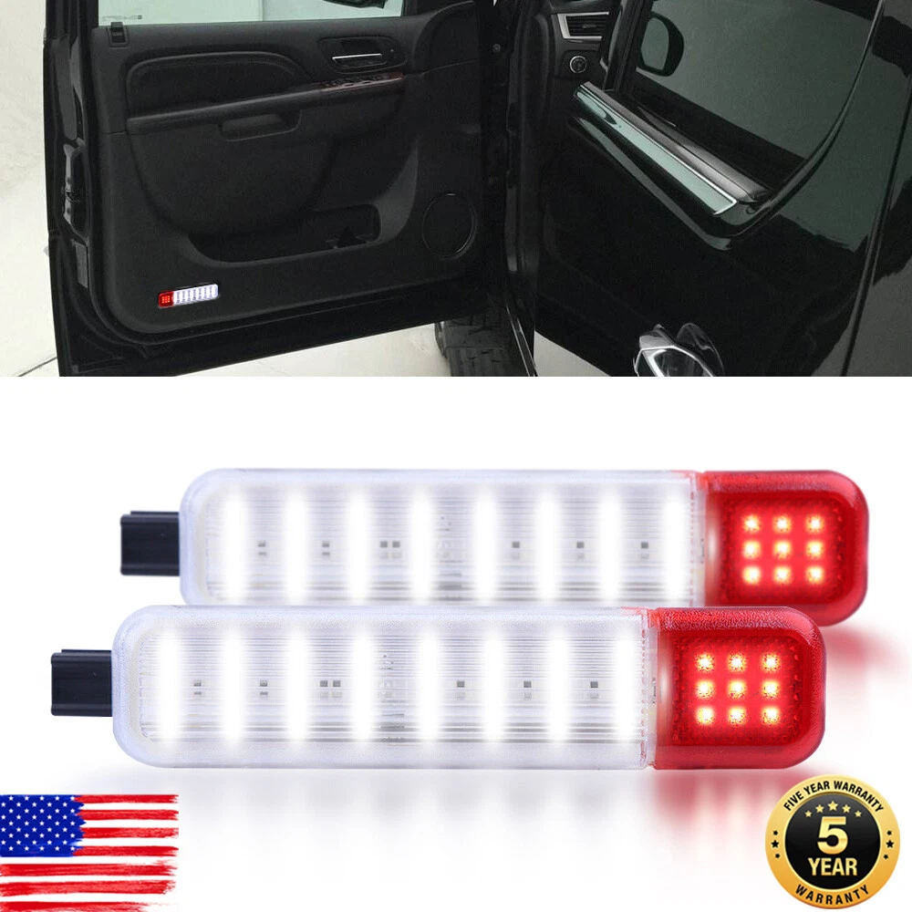 L+R Door Panel Courtesy LED Light Lamp For 1995-2007 chevy 