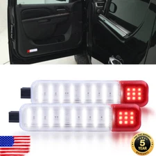 L+R Door Panel Courtesy LED Light Lamp For 1995-2007 chevy Silverado Sierra GMC