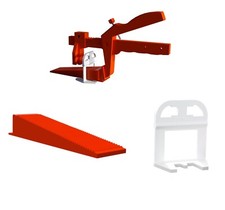Nivelliersystem 2mm Zuglaschen Fliesen Verlegehilfe Set Keile Zange Profi