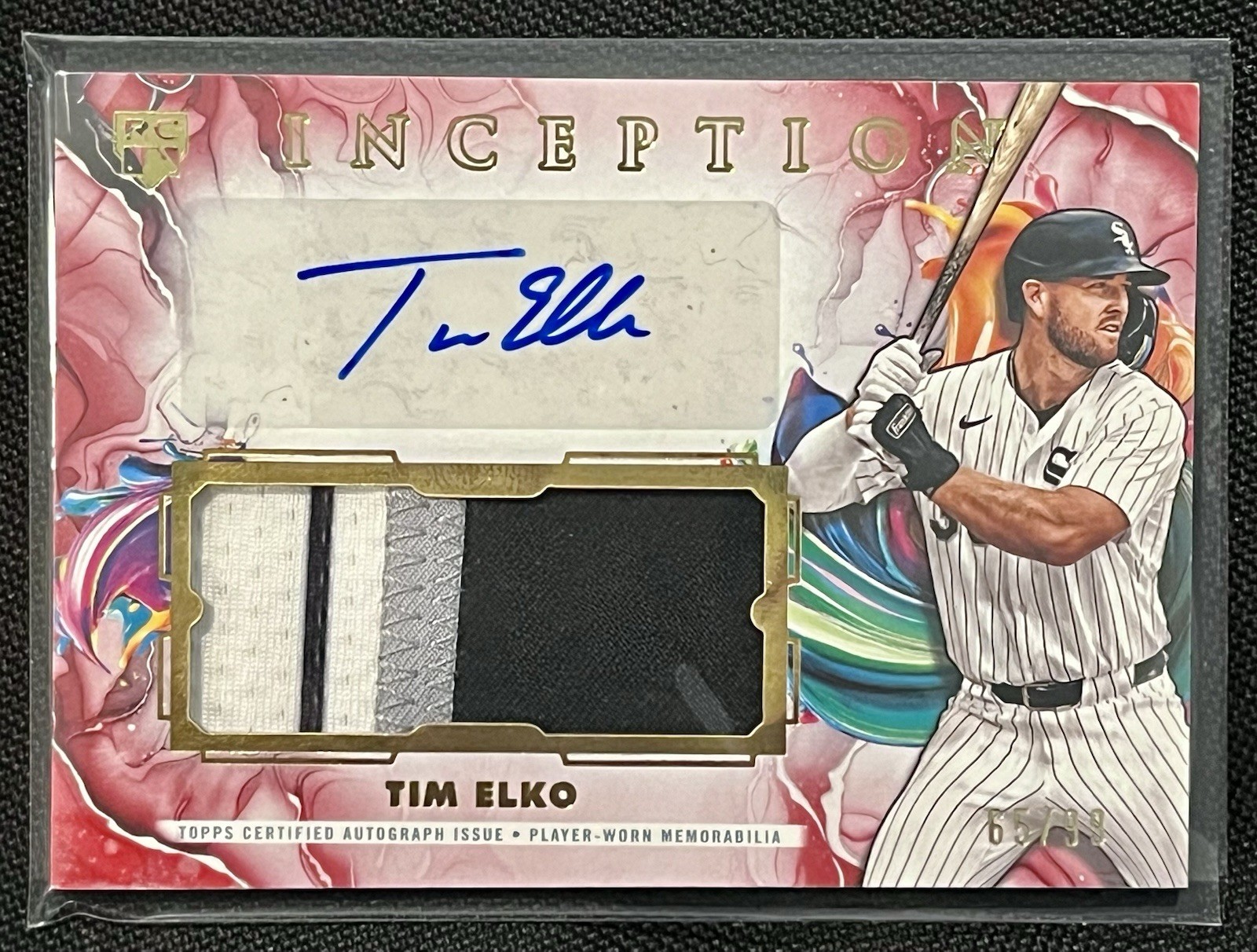 2025 Topps Inception Baseball - Tim Elko Auto Patch /99 #IAPC-TE White Sox RC