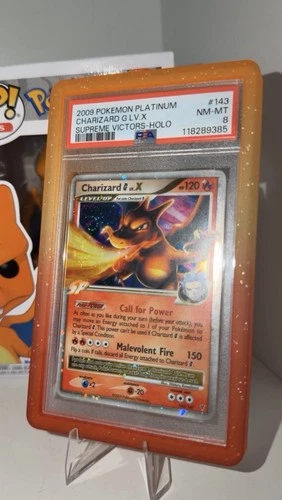 Pokemon Charizard Lv x PSA 8 💫SWIRL💫