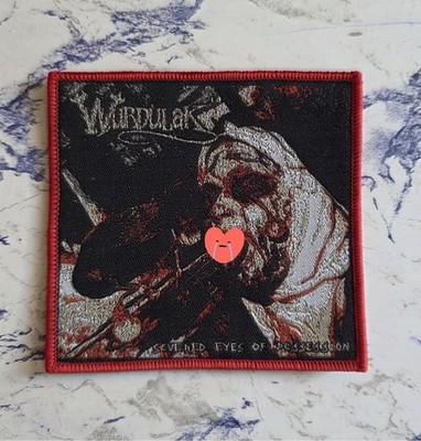 Wurdulak - Severed Eyes Of Possession Red Border Woven Patch