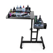 Tattoo WorkStation Arm Rest Mobile Work Station Portable Tray Rolling Stand NEW
