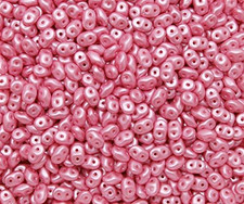 1.4Oz 40G Czech Two Hole Seed Beads Superduo 2.5X5 Mm Pastel Pink