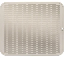 Silicone Dish Drying Mat 24"x18" - Heat-Resistant Eco-Friendly Easy Clean