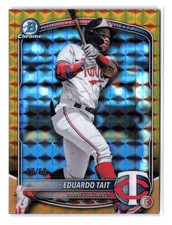 Eduardo Tait Gold Refractor (RC) 2025 Bowman Draft #BDC-39