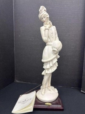 Giuseppe Armani Florence Figurine Lady with Muff 0408F 1987 Italy Signed Vintage
