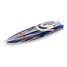 Traxxas 103076-4-RED Spartan SR 36-Zoll Rennboot mit Self-Righting Brushless Rot