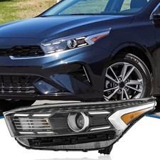 UPGRADE Compatible with 2022-2024 Kia Forte Headlight Halogen Type Driver Side