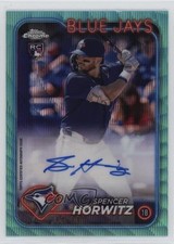 2024 Topps Chrome Update Aqua Wave Refractor 146/199 Spencer Horwitz Auto 1a83