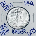 1942 BU UNCIRCULATED WALKING LIBERTY SILVER HALF DOLLAR AUTHENTIC U.S. MINT 6175