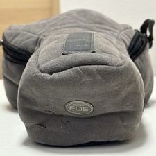  Exc Canon EOS Genuine Camera Case Soft Pouch Gray Japan