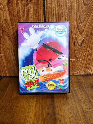 Virgin Games Cool Spot - Sega Genesis CIB Complete w/ Manual- Clean/Tested