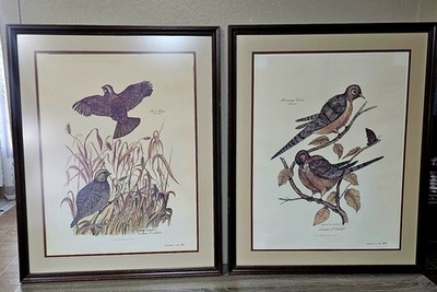 Set Of 2 Vintage Limited Edition Framed Art Prints Signed By Walter A. Schott 