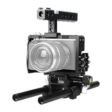 Andoer Professional Video Cage Rig Kit Film Making System W/ 15mm Rod IMVT PFCP