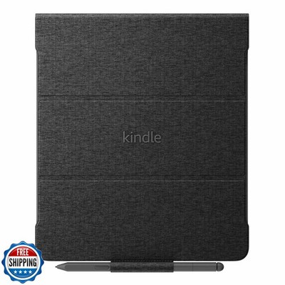 Amazon Kindle Scribe Fabric Folio Cover with Magnetic Attach, Sleek Protectiv