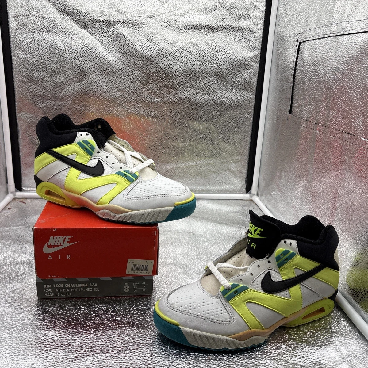 その他 ma Preços baixos em Nike Air Tech Challenge 3/4 White | eBay