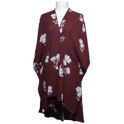 Allie Rose, Kaftan, Größe: S, Rot/Weiß, Blumen, Damen #9Sl