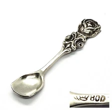 Cuillère/ Cuillère À Sel/ Pelle 800 Argent Rose ZZ146