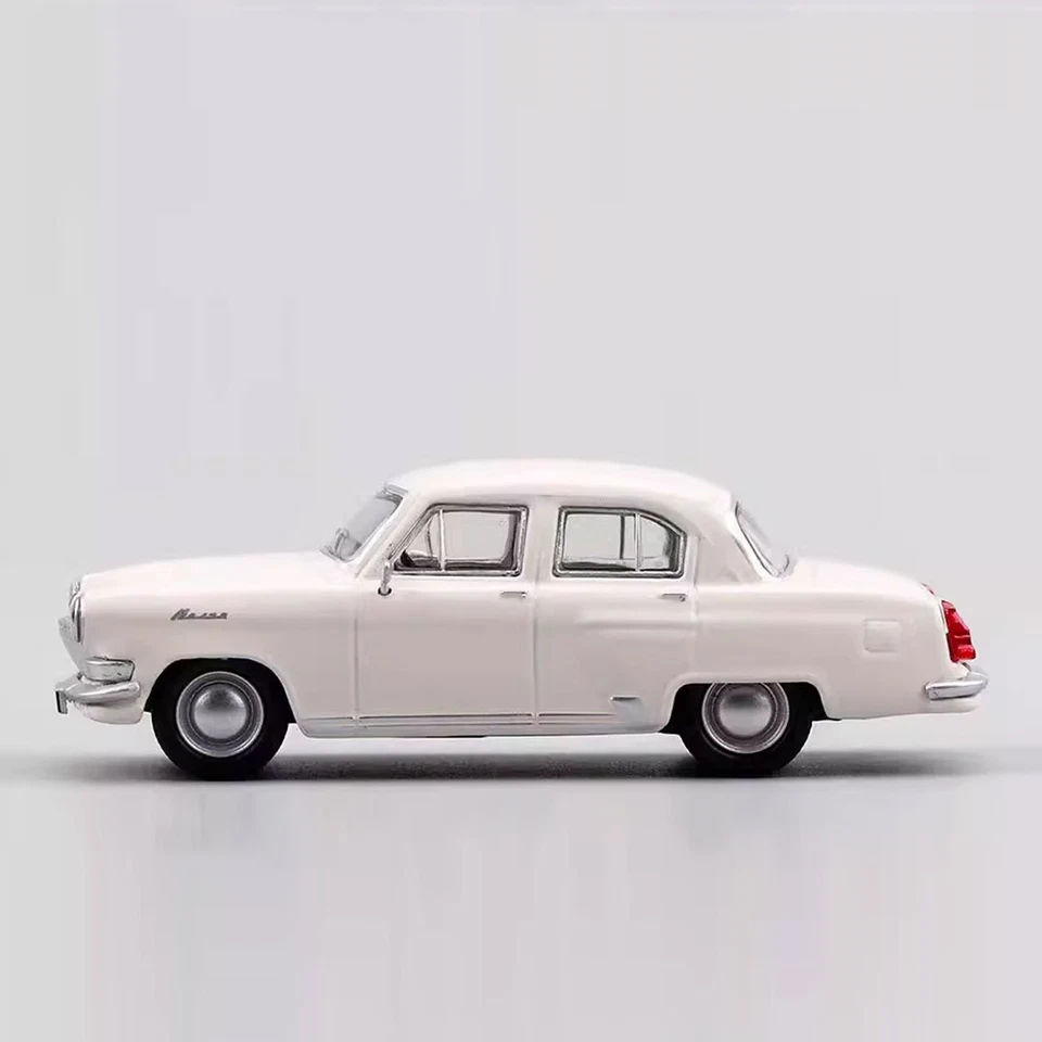 Peca escala 1:64 GAZ-21 Volga M21 aleación blanca diecast metal modelo coche juguete Foto 4 de 4