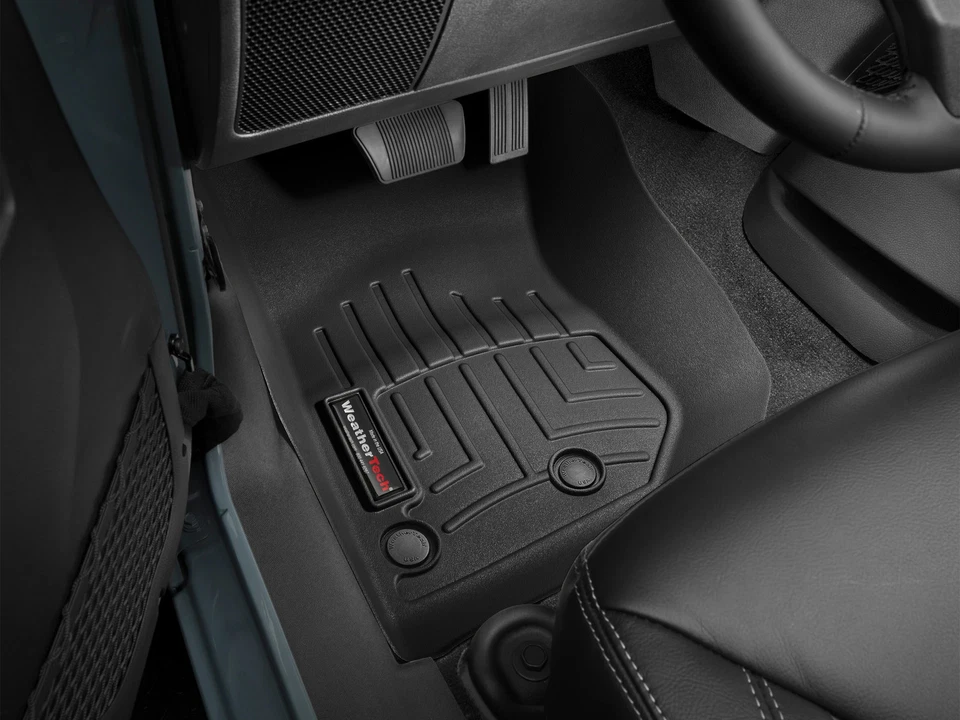 Forro de piso WeatherTech para Jeep Wrangler JK 2018-2018 2 puertas - primera fila, negro Foto 2 de 4