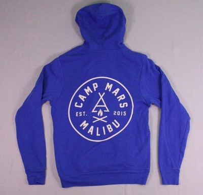 Camp Mars Malibu Hoodie Mens Medium Blue Pullover Fleece You Wouldn't Understand