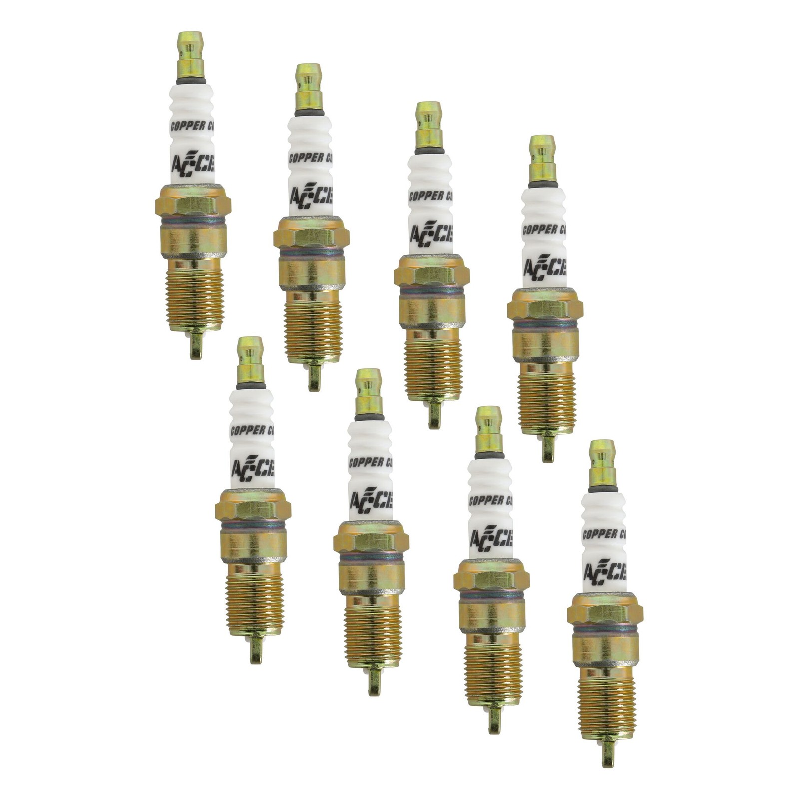 Accel 8196 U-Groove Resistor Spark 14Mm Thread 708 In Reach Heat Range 6 8 Pack