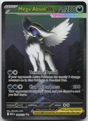 Mega Absol ex 180/132 Special Illustration Rare Mega Evolution Pokemon Holo NM/M