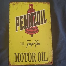 8"X12" Metal Sign Man Cave Wall Art Garage Bar Gas Station Gas Oil Pennzoil #3