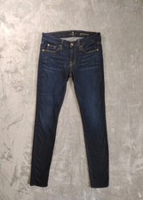 7 For All Mankind Jeans Womens 28 Gwenevere Skinny Stretch Dark Wash Made In USA