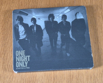 ONE NIGHT ONLY   STARTED A FIRE CD (2007, outer slip card, super jewel box)