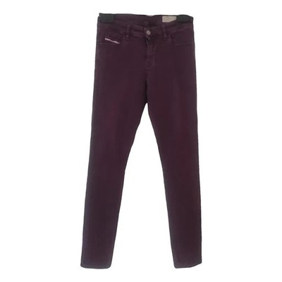 DISEL Slim Fit Jeans Lila Baumwolle Größe 30 US Damen Premium