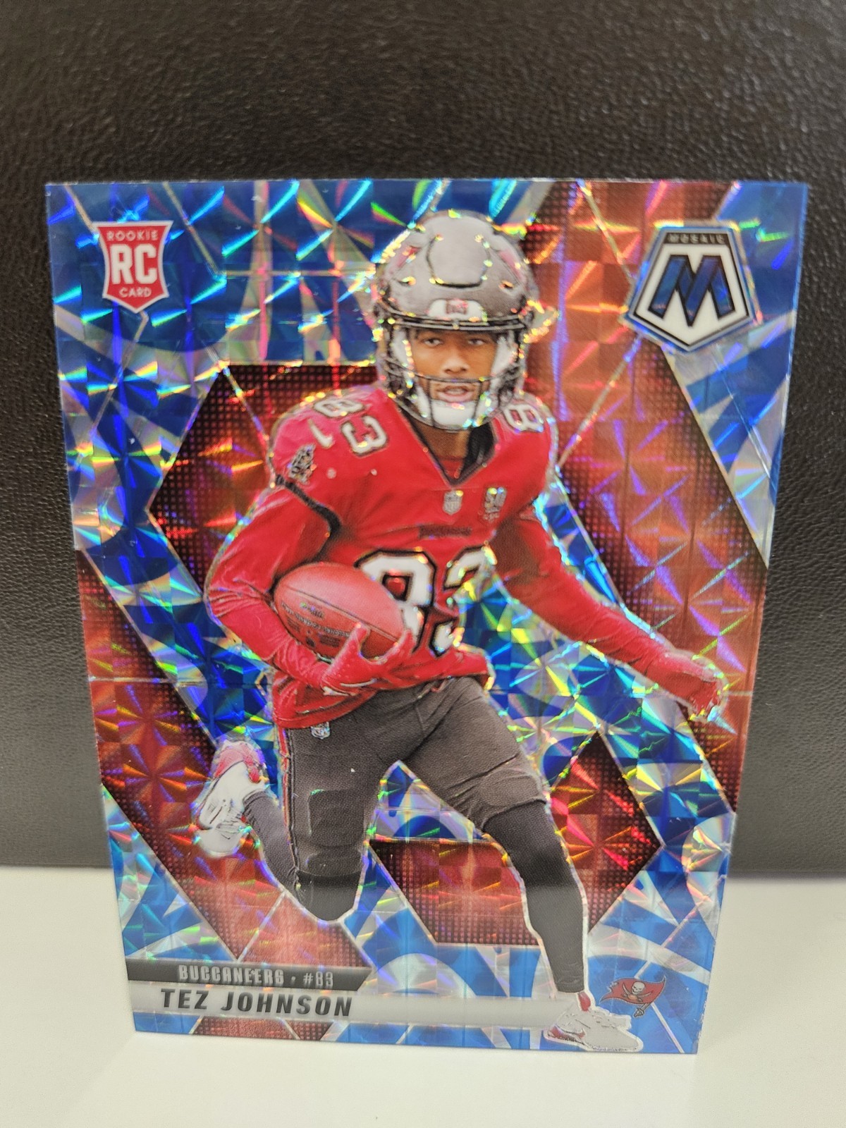 2025 Panini Mosaic #316 Tez Johnson Blue Reactive Rookie