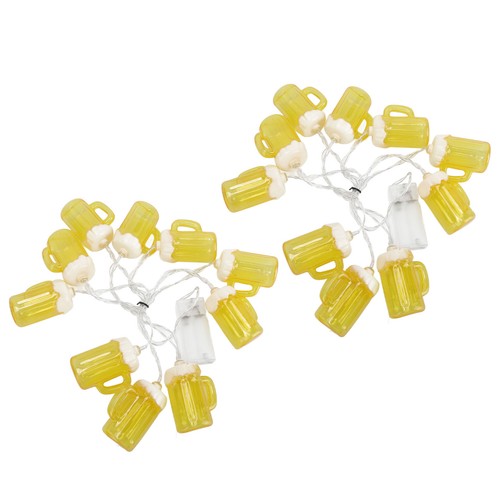 2pcs Beer String Lights 6.5ft 10LED Holiday Party Decorative String Lights F SPG - Picture 11 of 12