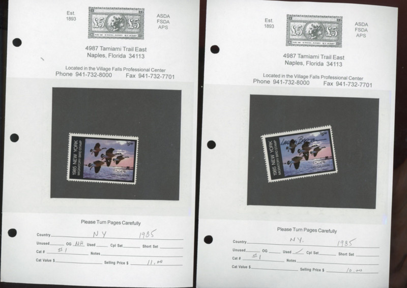 US stamps  State Duck Stamp Collection  bob N-V 32 stamps MNH MH used ( mb33