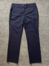 APT.9 Pants Womens 6 Navy Straight Leg Dress Work Office Stretch Cotton Blend