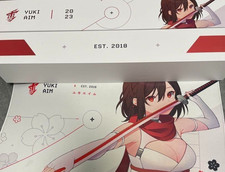 YUKI AIM 2023 KATANA Mousepad Limited White FPS Used W/ Box From Japan Rare