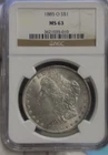 1883 O US Morgan Silver Dollar $1 NGC MS63
