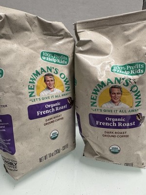Newmans Own French Roast Ground Coffee. 5 Bags. 10oz Each.   BBD 02/26.  Bulk