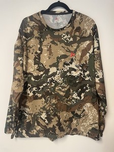 Killik Mens Veil Camo Performance Long Sleeve Crew Neck Hunting Shirt Size XL