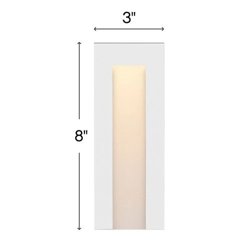 Hinkley Lighting 1551 White Taper 8"H Led Step Light - Picture 2 of 5