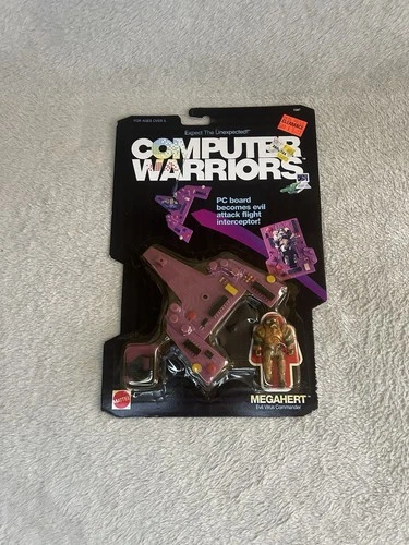 Computer Warriors "MEGAHERT" PC Board Attack Flight Interceptor NEW 1989 Mattel
