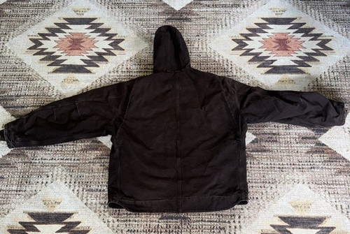 Carhartt Sherpa Lined Jacket Men's 3XL Brown Hooded J141 211 Vintage - Picture 12 of 12