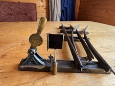 Spur 0 historische Handweiche Messing Stellhebel R Richtungsanzeiger selten