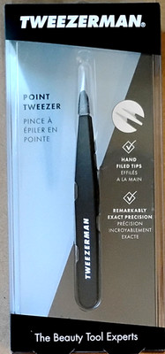 Tweezerman Point Tweezer Midnight Sky Precision Tip Hand-Filed for Ingrown & Fin